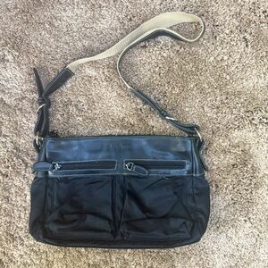 Nine west Black Leather crossbody! NWOT!